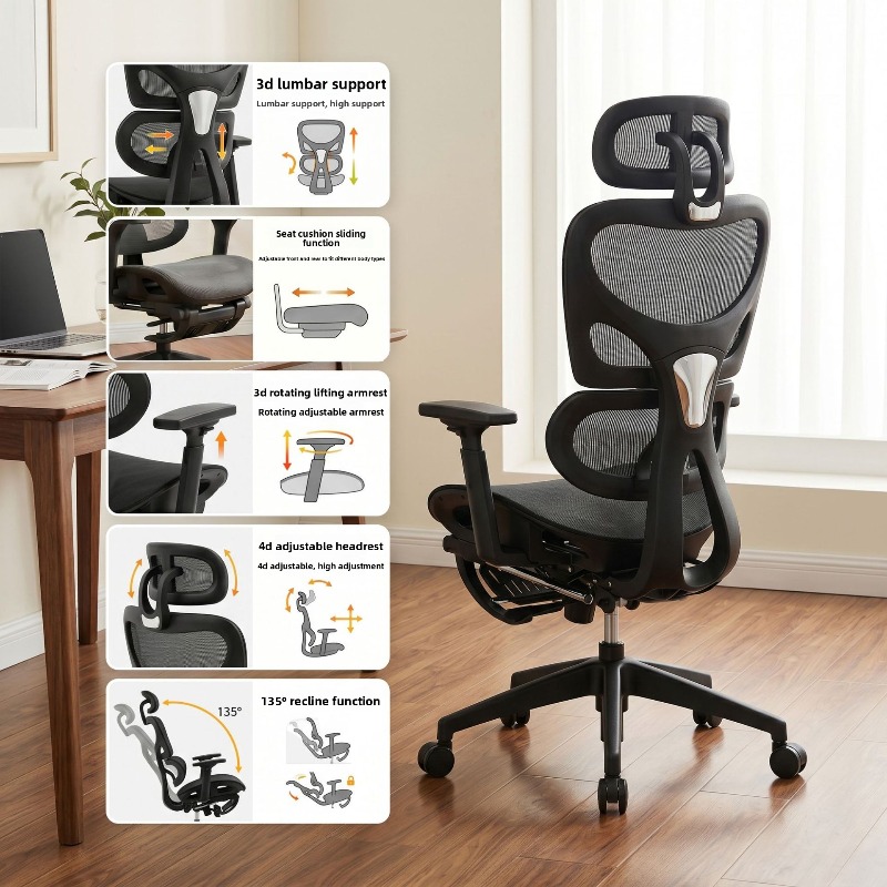 Esports Gaming Chair - Ergonomic Lumbar Support Office Chair Home