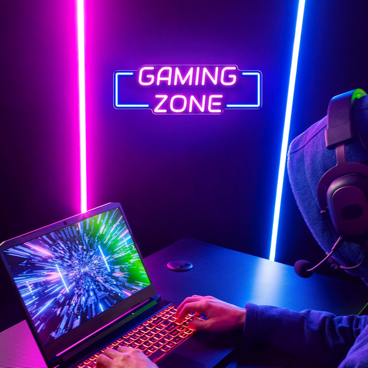 Gaming Zone Neon Sign USB LED  - đánh giá và giá Esports Gaming Room