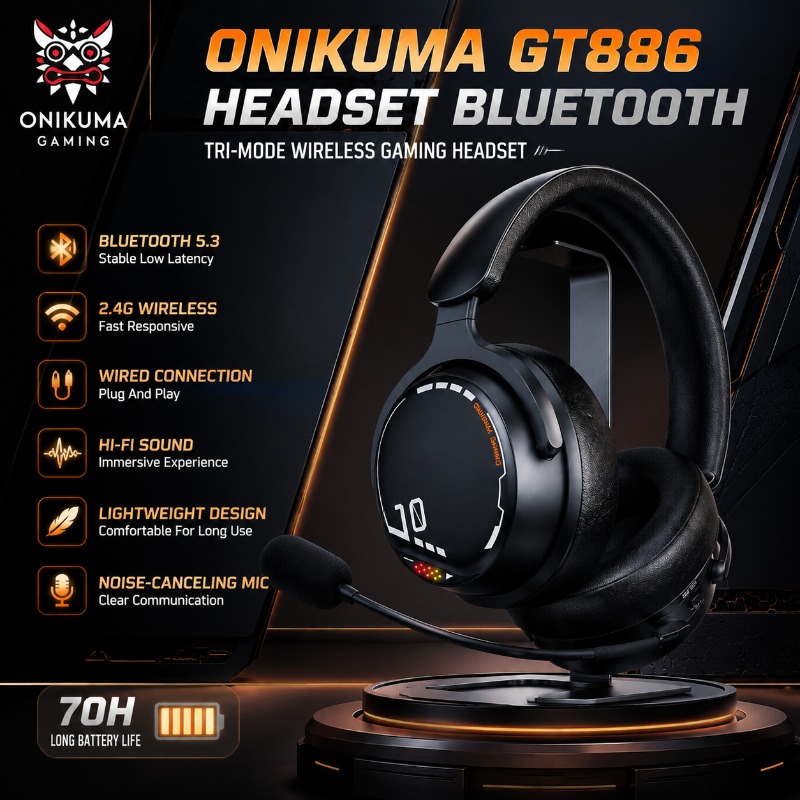 ONIKUMA GT886 Gaming Headset T - đánh giá và giá Esports Gaming Video