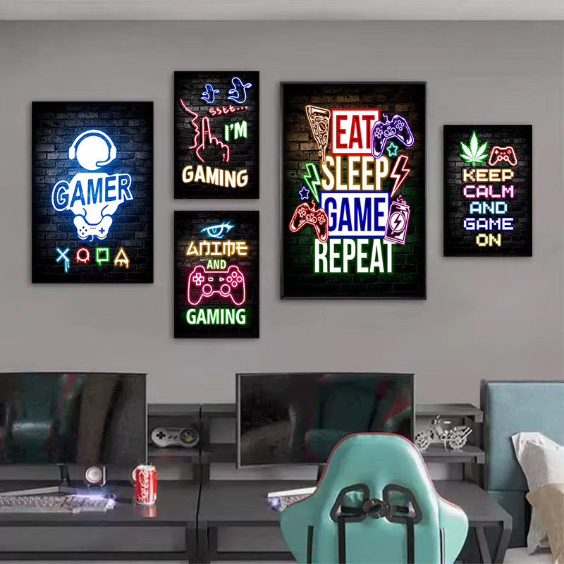 1pc Frameless Canvas Painting  - đánh giá và giá Esports Gaming Room
