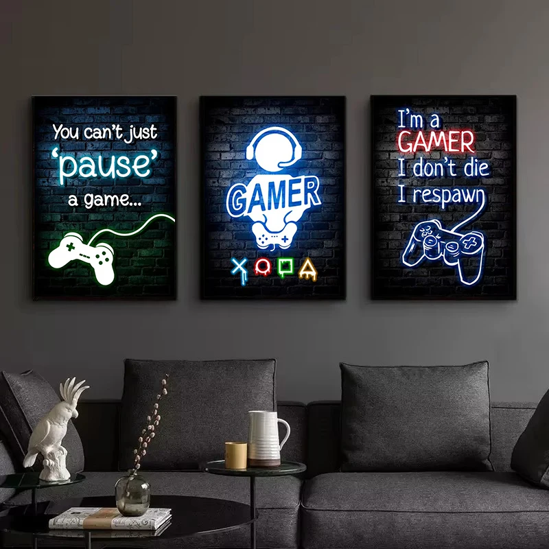 1pc Frameless Canvas Painting  - đánh giá và giá Esports Gaming Room