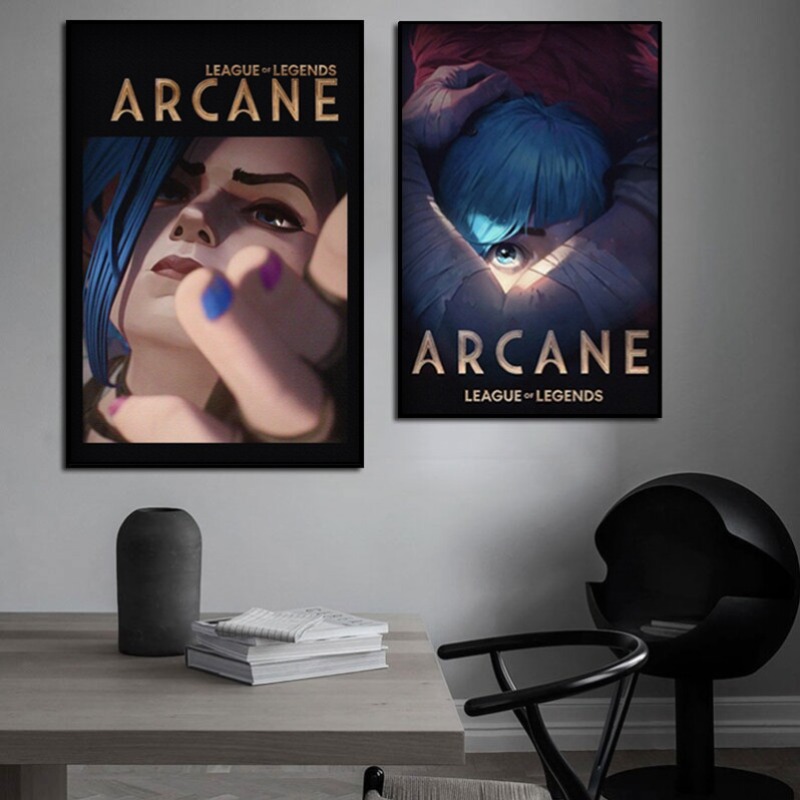 Arcane Jinx Close-Up Poster Un - đánh giá và giá Esports Gaming Room