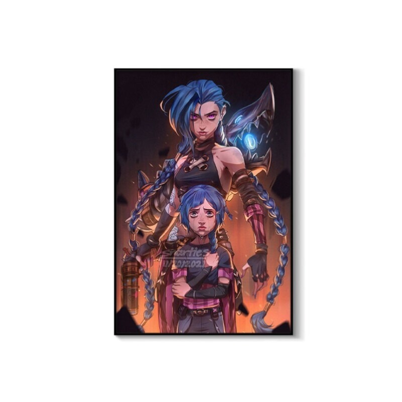 Arcane Jinx Close-Up Poster Un - đánh giá và giá Esports Gaming Room