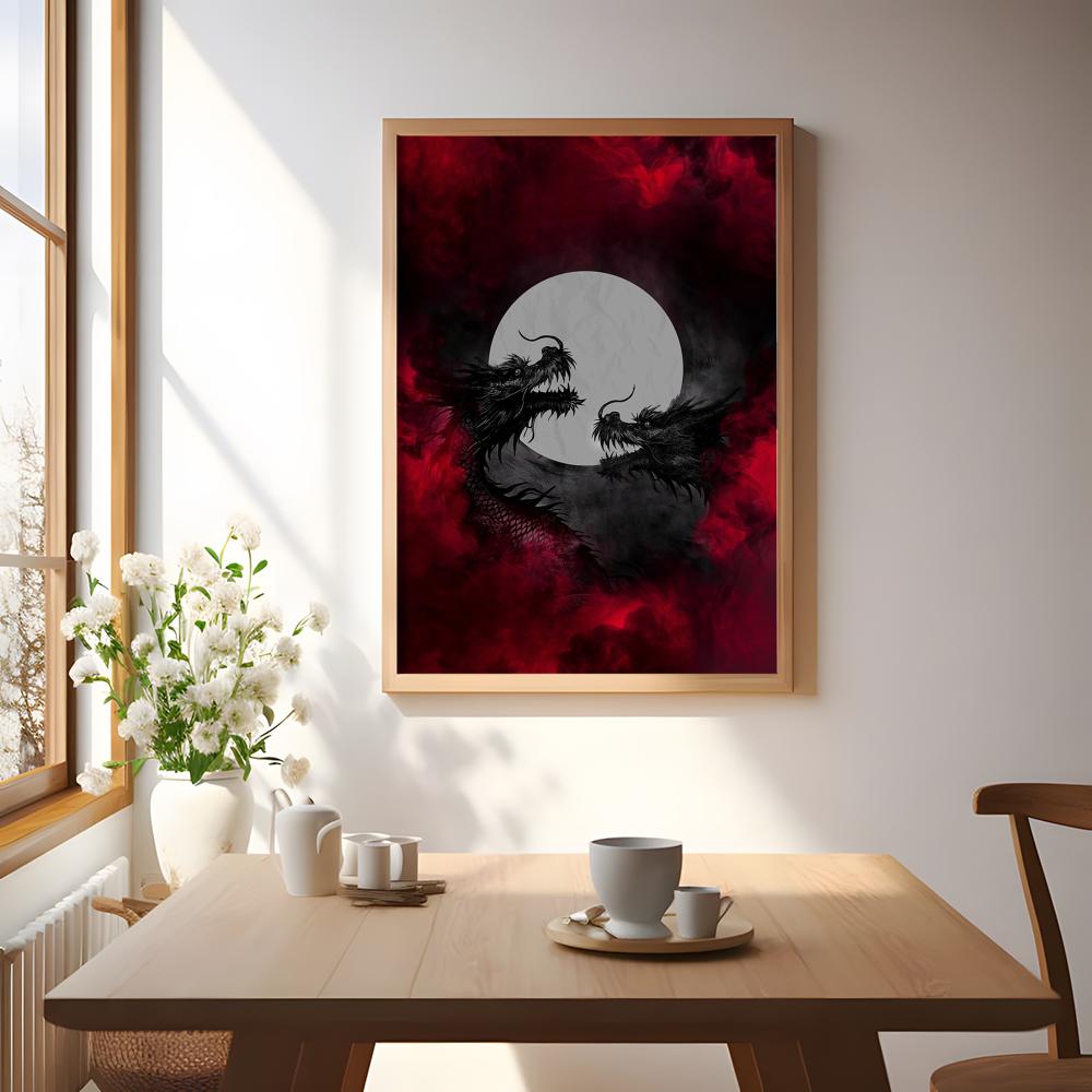 Black Dragon Poster Waterproof - đánh giá và giá Esports Gaming Room