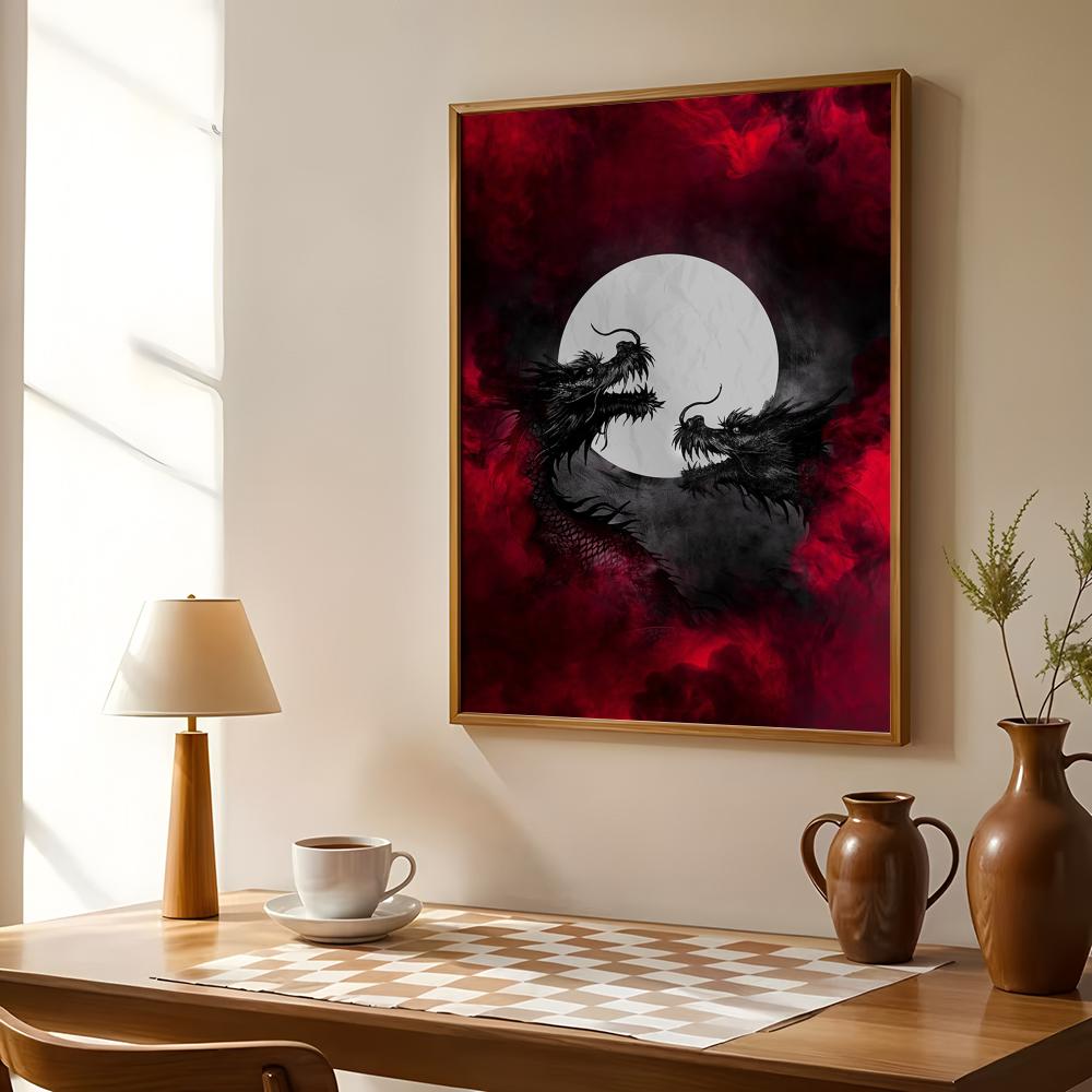 Black Dragon Poster Waterproof - đánh giá và giá Esports Gaming Room